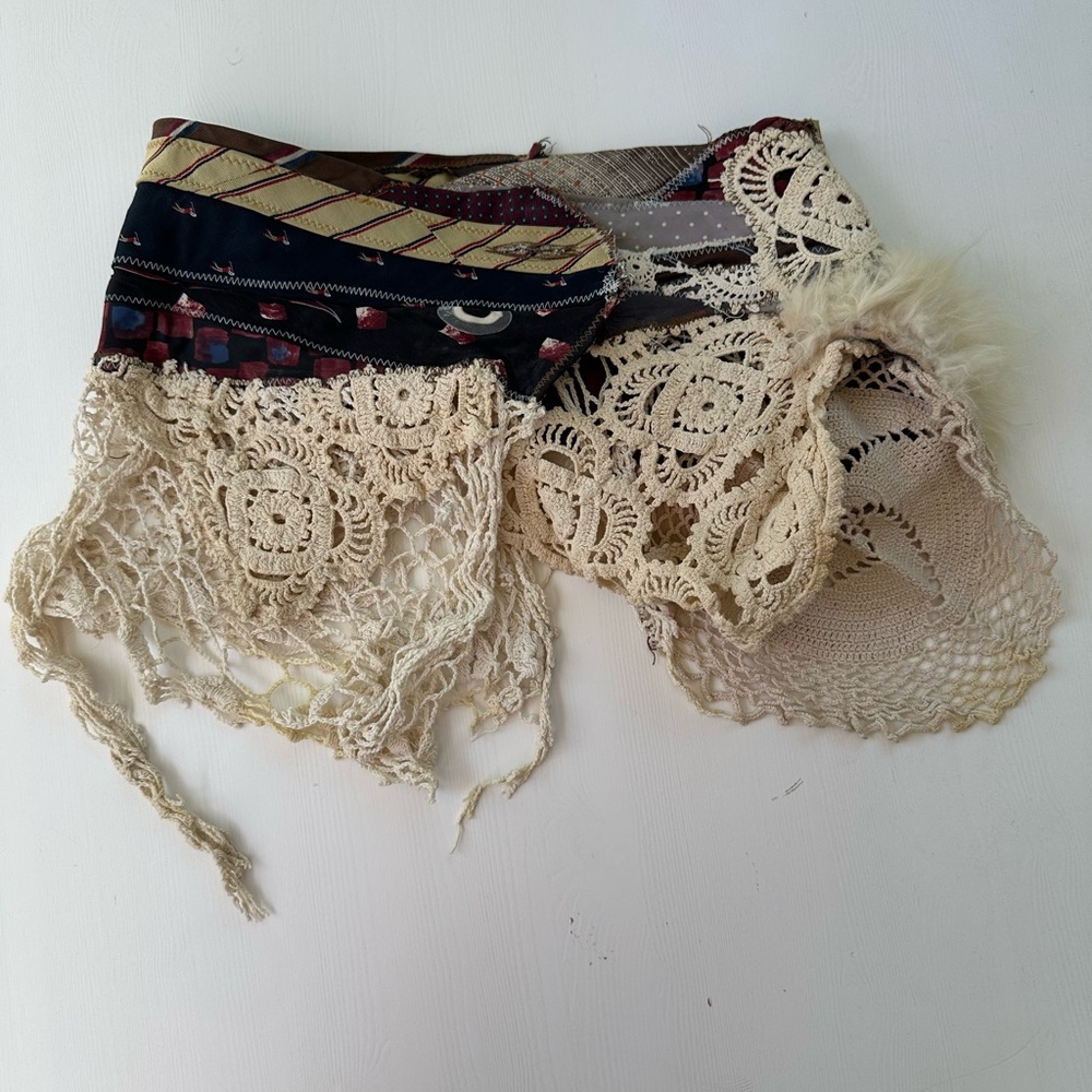 Lace Skirt in Cream and Black